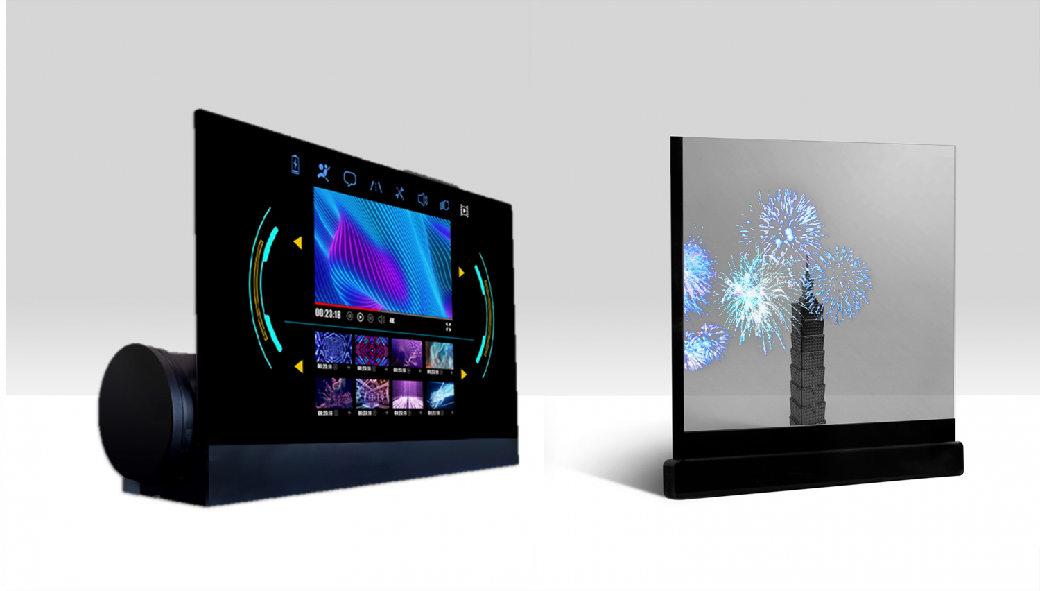 可卷式、折迭性、高透明